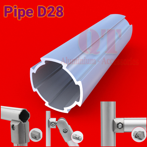 NHÔM ỐNG TRÒN ĐỊNH HÌNH D28